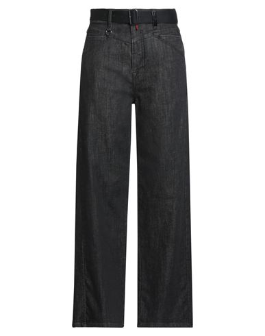 High Use Woman Jeans Black Size 12 Cotton, Elastane
