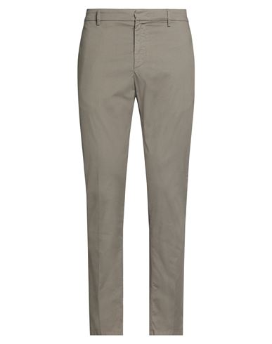Dondup Man Pants Light Brown Size 35 Cotton, Polyester, Elastane In Gray