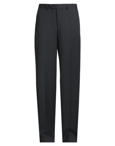 Armani Collezioni Man Pants Charcoal Size 28 Virgin Wool In Black