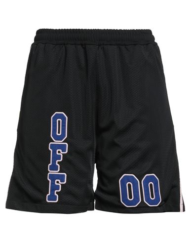 Off-white Elastic Waist Shorts In Black