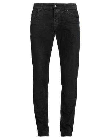 Salvatore Santoro Man Jeans Black Size 32 Cotton, Elastane In Black