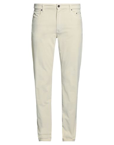 Siviglia Man Pants Cream Size 38 Organic Cotton, Modal, Elastane In White
