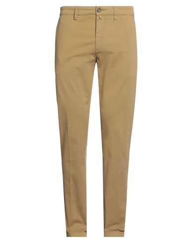 Siviglia Man Pants Camel Size 38 Cotton, Elastane