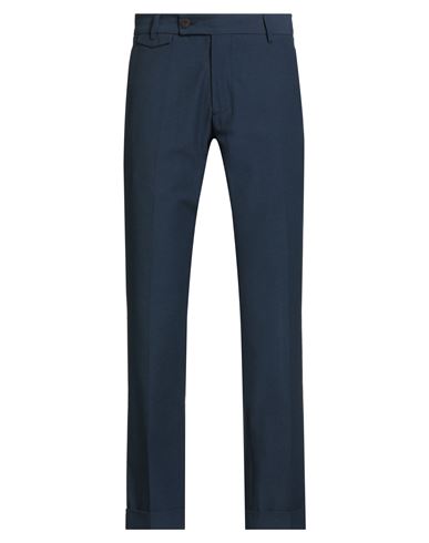 Messagerie Patrizio Piscaglia Man Pants Navy Size 32 Cotton, Linen, Polyester In Blue