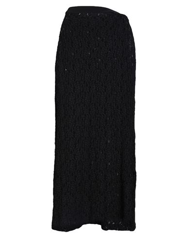 Chloé Woman Midi Skirt Black Size 8 Cotton, Polyamide, Elastane In Black