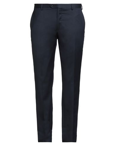 Luigi Borrelli Napoli Man Pants Midnight Blue Size 40 Virgin Wool In Blue
