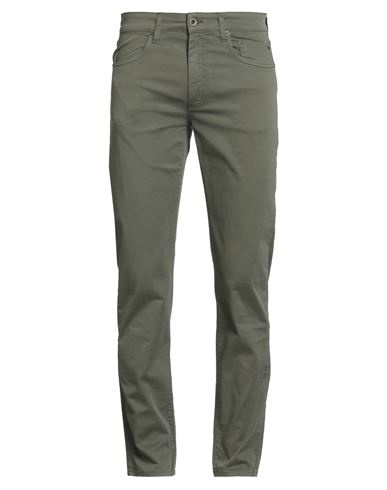 Siviglia Man Pants Military Green Size 32 Cotton, Elastane In Green