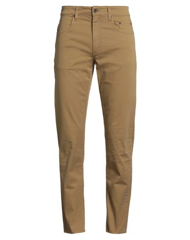Siviglia Man Pants Camel Size 33 Cotton, Elastane In Brown