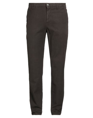 Bernese Milano Man Pants Dark Brown Size 40 Cotton, Elastane In Brown