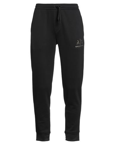 Armani Exchange Man Pants Black Size L Polyester, Viscose, Elastane In Black