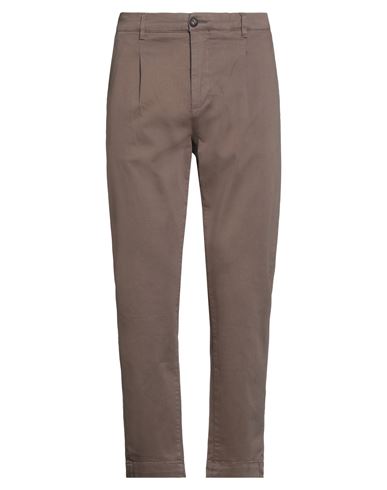 Impure Man Pants Taupe Size 34 Cotton, Elastane