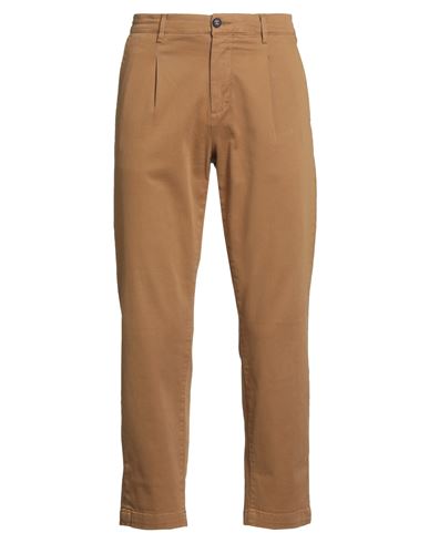 Impure Man Pants Camel Size 36 Cotton, Elastane