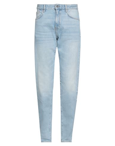 Man Jeans Blue Size 36W-32L Cotton, Elastane