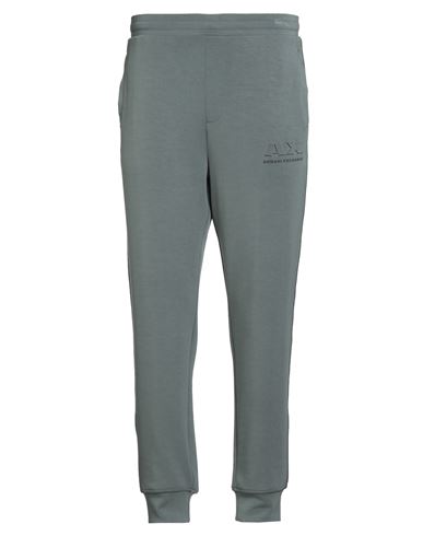 Armani Exchange Man Pants Grey Size L Modal, Polyester, Elastane In Blue
