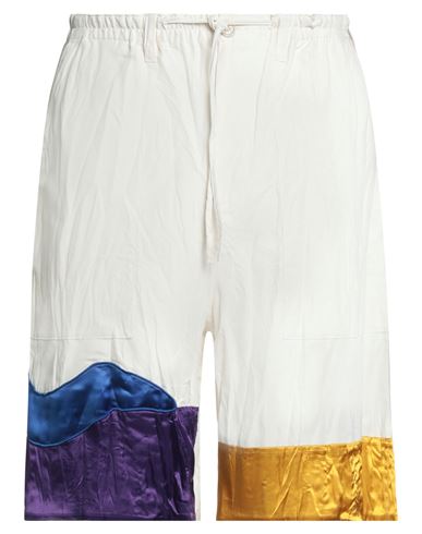 Marni X No Vacancy Inn Man Shorts & Bermuda Shorts Ivory Size 34 Polyamide, Cotton, Linen, Viscose,  In Yellow