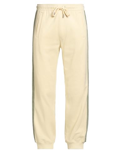 Lanvin Man Pants Beige Size M Cotton, Polyester In Yellow