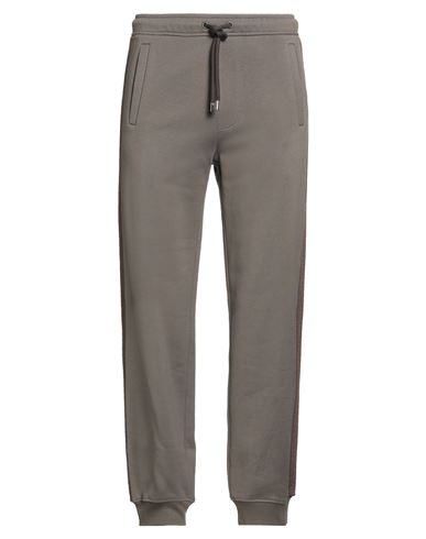 Lanvin Man Pants Khaki Size L Cotton, Polyester In Gray