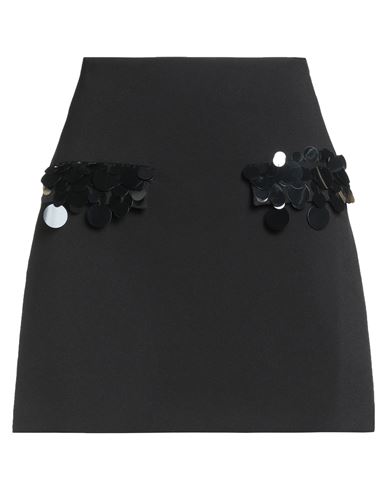 Msgm Woman Mini Skirt Black Size 4 Polyester, Elastane, Pvc - Polyvinyl Chloride, Polyamide