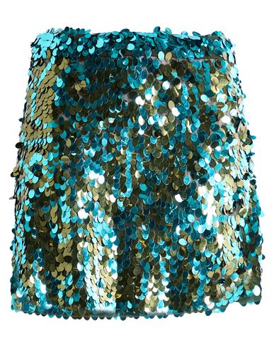 Pucci Woman Mini Skirt Emerald Green Size 10 Polyamide In Green