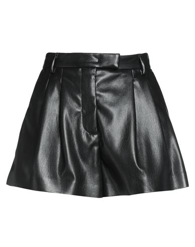 Msgm Woman Shorts & Bermuda Shorts Black Size 4 Polyester In Black