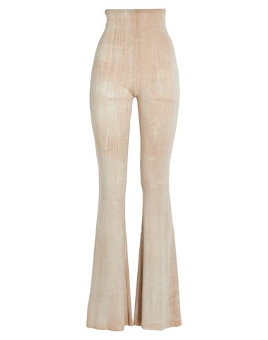 Roberto Collina Woman Pants Sand Size S Merino Wool In Neutral