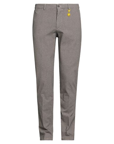 Manuel Ritz Man Pants Beige Size 36 Cotton, Elastane In Brown