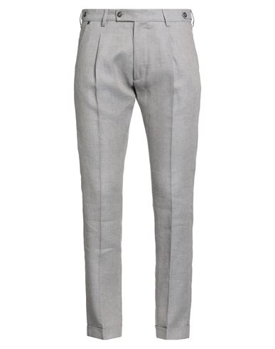 Messagerie Man Pants Grey Size 32 Linen, Cotton, Acrylic In Gray