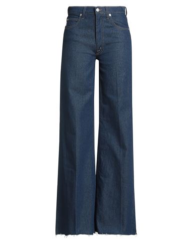 People (+)  Woman Jeans Blue Size 31 Cotton, Elastane