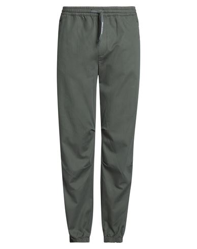 Armani Exchange Man Pants Military Green Size 34 Lyocell, Cotton In Green