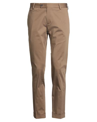 Messagerie Patrizio Piscaglia Man Pants Camel Size 30 Cotton, Elastane In Brown