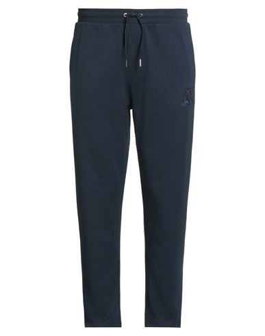 Armani Exchange Man Pants Navy Size L Cotton, Polyester In Blue