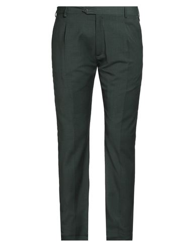 Messagerie Man Pants Dark Green Size 38 Polyester, Wool, Elastane