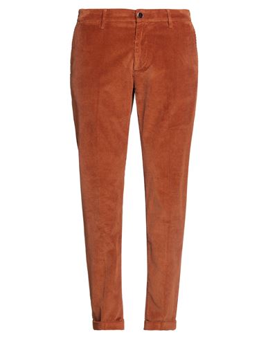 Re-hash Re_hash Man Pants Brown Size 34 Cotton, Modal, Elastane In Red
