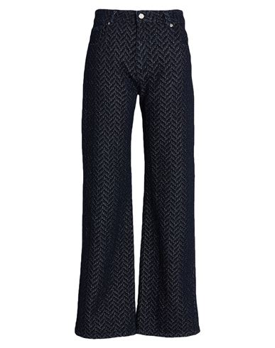 Missoni Woman Pants Midnight Blue Size 12 Cotton