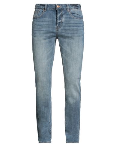 Armani Exchange Man Jeans Blue Size 29w-32l Cotton, Elastane In Blue