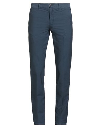 Manuel Ritz Man Pants Navy Size 38 Cotton, Elastane In Blue