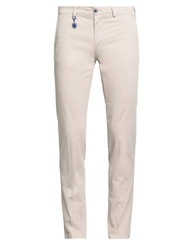 Manuel Ritz Man Pants Beige Size 38 Cotton, Elastane In Neutral
