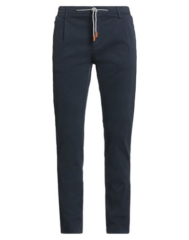 Eleventy Man Pants Midnight Blue Size 31 Cotton, Elastane In Multi