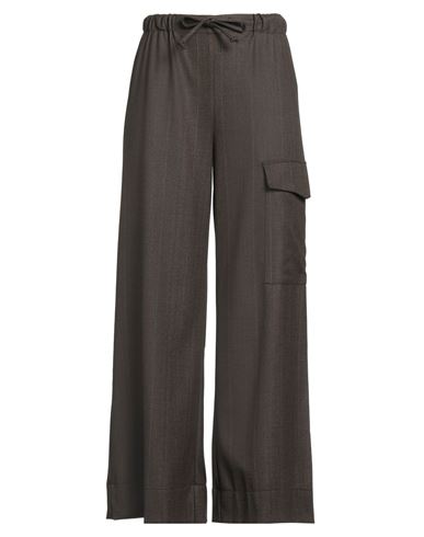 Maison Laviniaturra Woman Pants Khaki Size 10 Wool