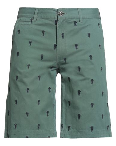 Barbour Man Shorts & Bermuda Shorts Emerald Green Size 32 Cotton In Green