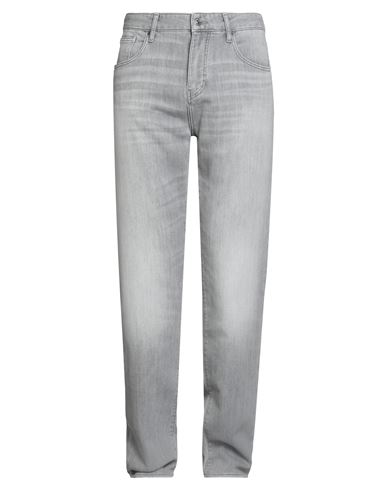 Armani Exchange Man Jeans Grey Size 34 Cotton, Polyester, Elastane In Gray
