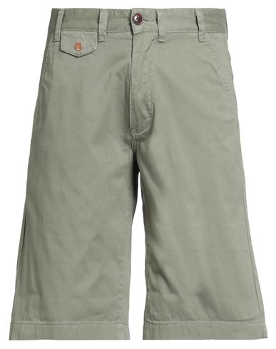 Barbour Man Shorts & Bermuda Shorts Military Green Size 30 Cotton In Gray