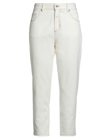 Zahjr Woman Jeans White Size M Cotton