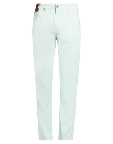 Devore Incipit Man Pants Sky Blue Size 42 Cotton, Elastane In Blue