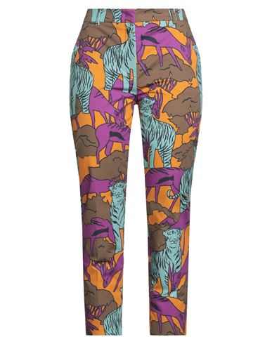 Weekend Max Mara Woman Pants Khaki Size 8 Cotton, Elastane In Multi