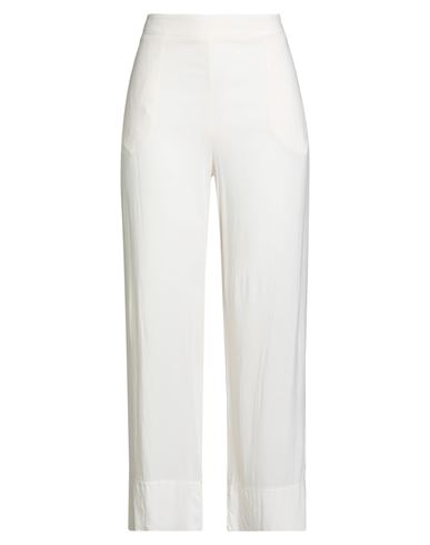 Alessia Santi Woman Pants Cream Size 6 Viscose In White