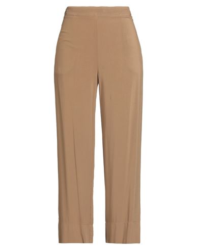 Alessia Santi Woman Pants Camel Size 6 Viscose In Multi
