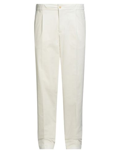 Luigi Borrelli Napoli Man Pants White Size 42 Cotton, Elastane In White