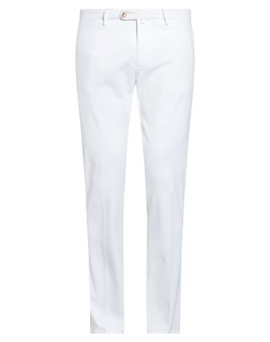 Luigi Borrelli Napoli Man Pants White Size 34 Cotton, Elastane In White
