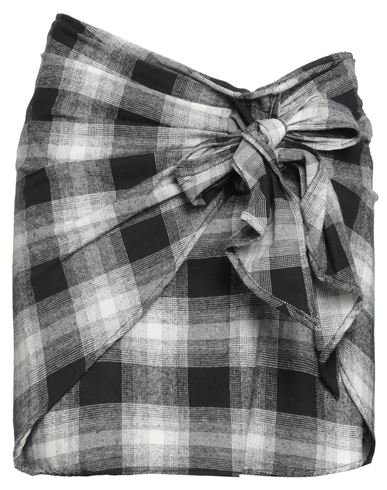 Haveone Woman Mini Skirt Black Size M Cotton, Polyester In Black